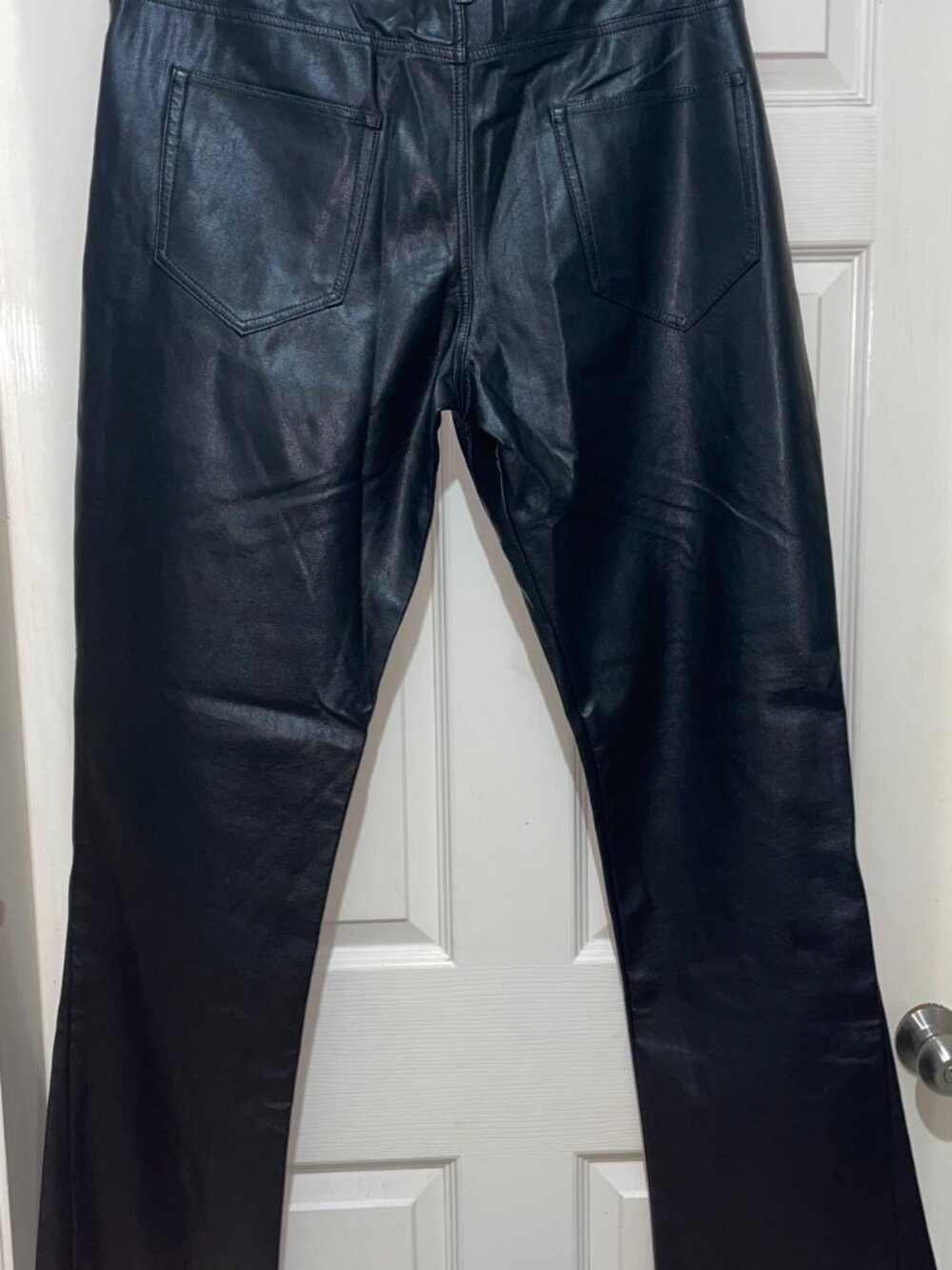 Darc Sport Smoke Faux Leather Flare Pants Size 36 NWT! - Picture 7 of 8